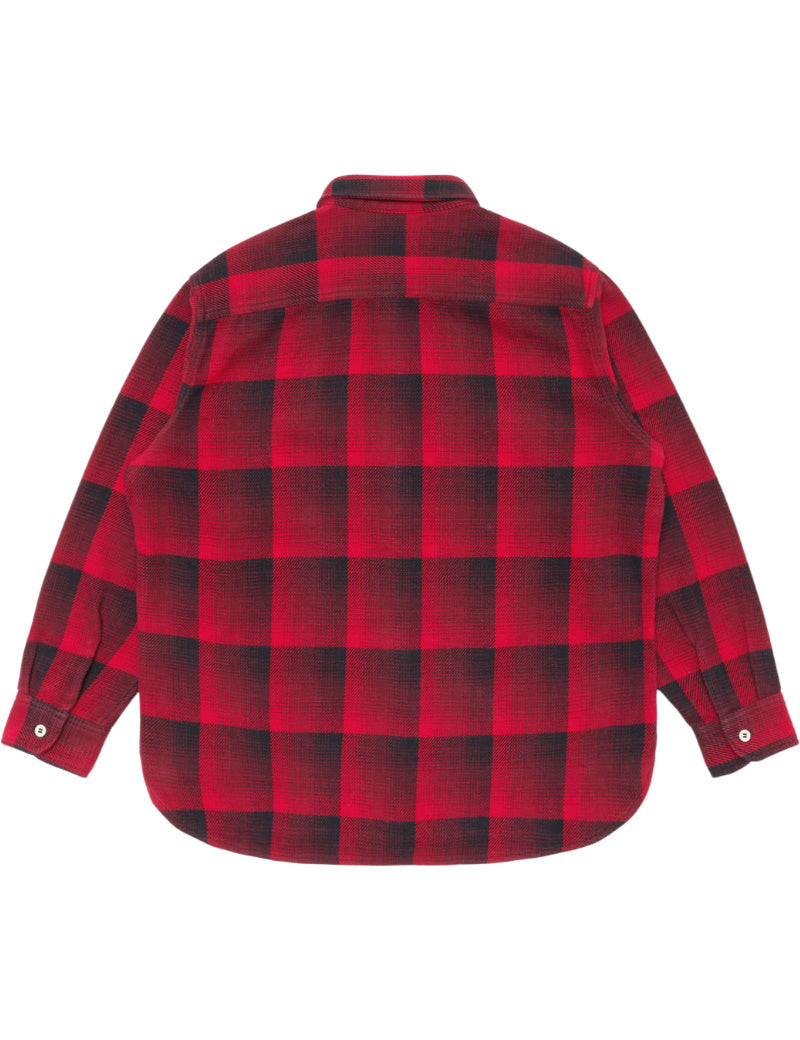 Edwin Work Shirt Red Back
