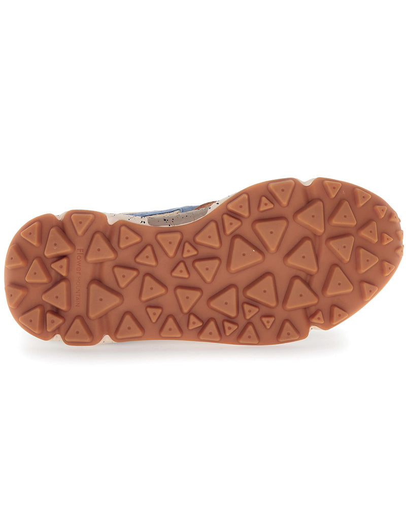 Flower Mountain Yamano 3 Man Suede Nylon Brown Deep Petrol Light Blue