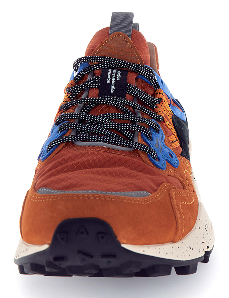 Flower Mountain Yamano 3 Man Suede Nylon Sqaured Warm Coral Deep Blue Black
