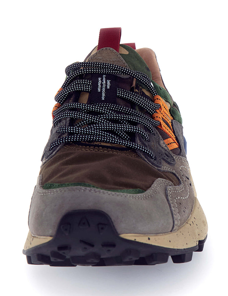 Flower Mountain Yamano 3 Man Suede Nylon Camo Dark Grey Anthracite Black