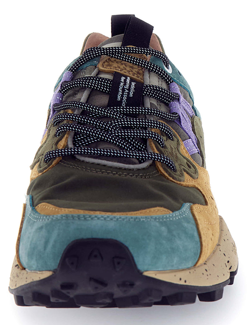 Flower Mountain Yamano 3 Man Suede Nylon Camo Petrol Mud Grey
