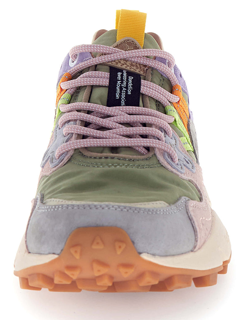 Flower Mountain Yamano 3 Women Suede Nylon Light Grey Militare Cipria