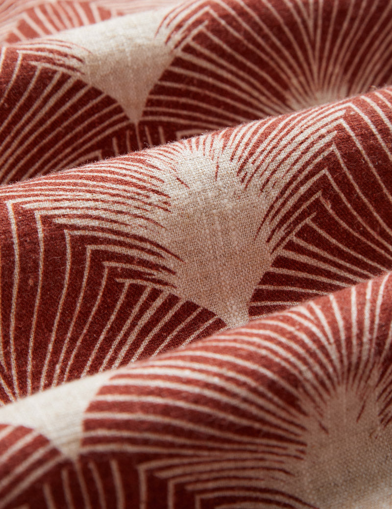 Portuguese Flannel Feathers Short Sleeve Shirt Fabric Detail