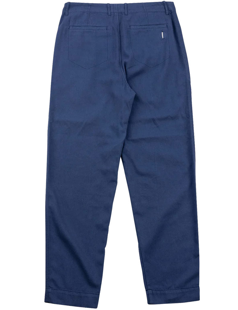 Folk Assembly Pant Soft Navy Canvas Back View