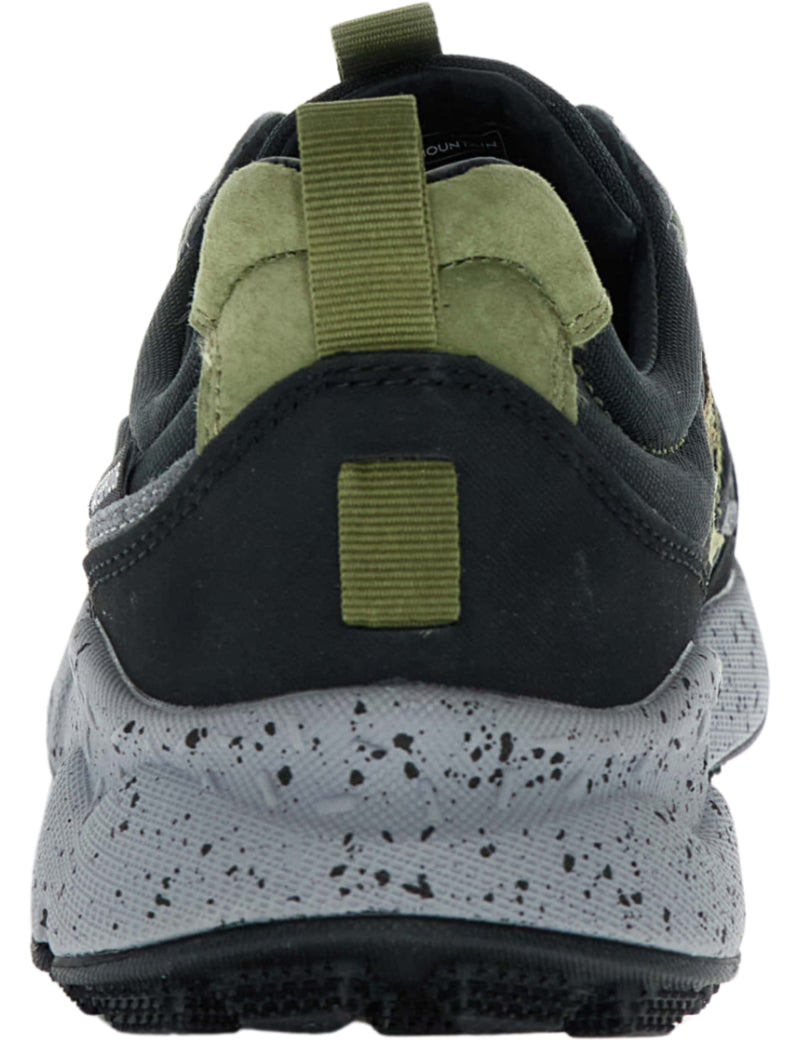 Flower Mountain Iwano 2 Uni Waterproof Trainers Anthracite, Dark Grey & Olive Heel
