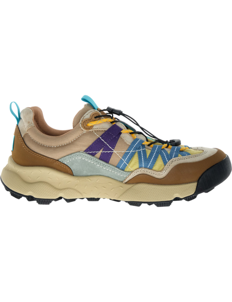 Flower Mountain Iwano 2 Uni Waterproof Trainers Brown, Beige & Taupe Side