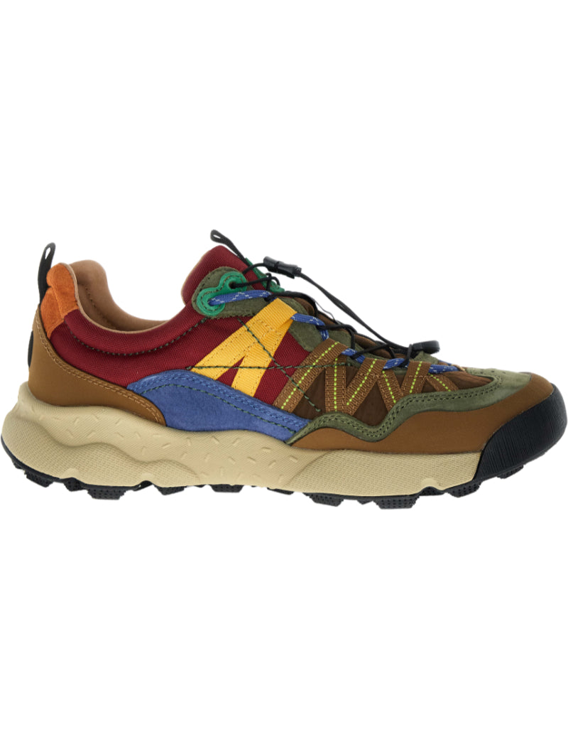 Flower Mountain Iwano 2 Uni Waterproof Trainers Brown, Dark Brown & Dark Grey Side