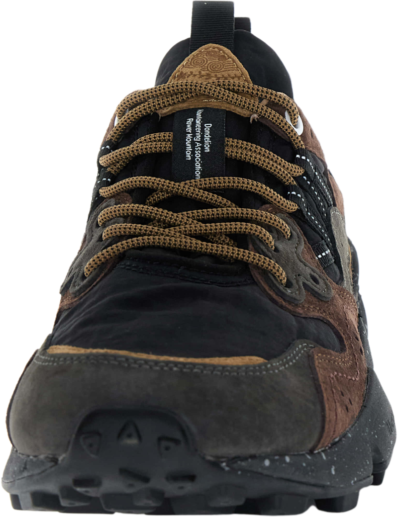 Flower Mountain Yamano 3 Trainers Dark Grey, Black & Dark Brown Laces