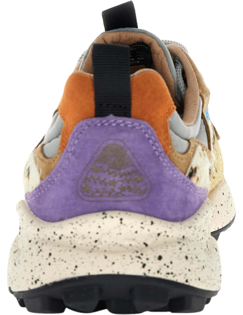 Flower Mountain Yamano 3 Uni Trainers Dark Grey, Light Grey & Zucca Heel