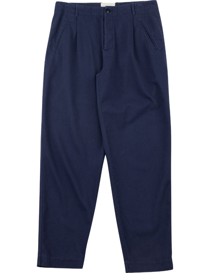 Folk Assembly Pant Navy Brushed Main
