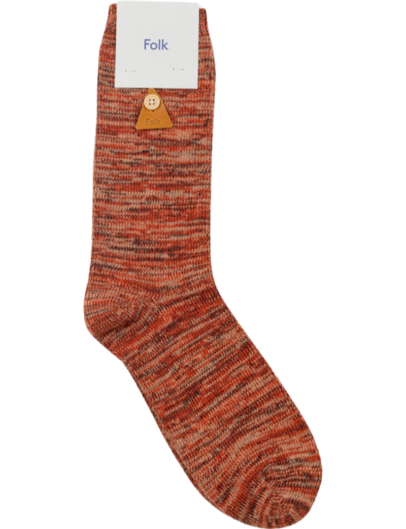 Folk Melange Socks Clay Mix Main