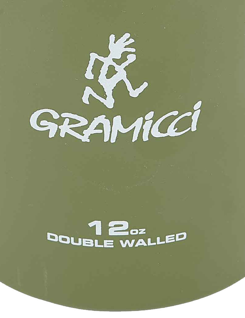 Gramicci Double Walled Stainless Steel Mug Olive Olive Logo