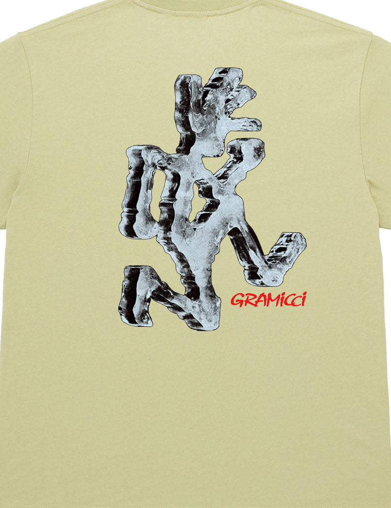 Gramicci Ice Sculpture Tee Lime Detail