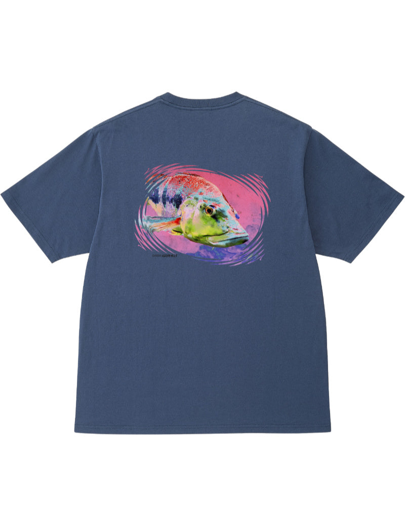 Gramicci Bass T-Shirt Navy Back