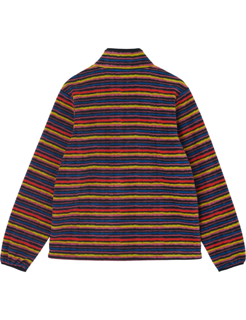 Gramicci Thermal Fleece Pullover Multi-Stripe Back