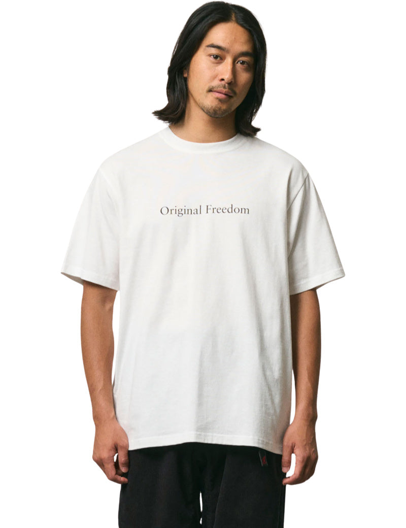 Gramicci Vase T-Shirt White On Model Front
