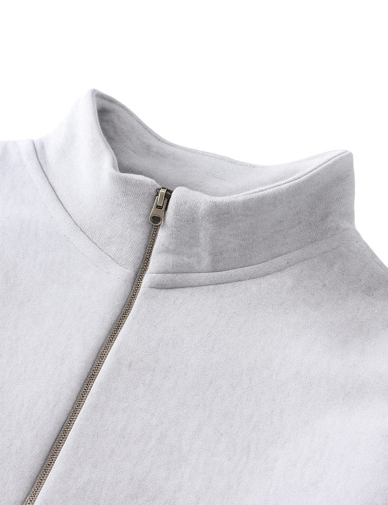 Power Goods Super Weight Quarter Zip Heather Grey