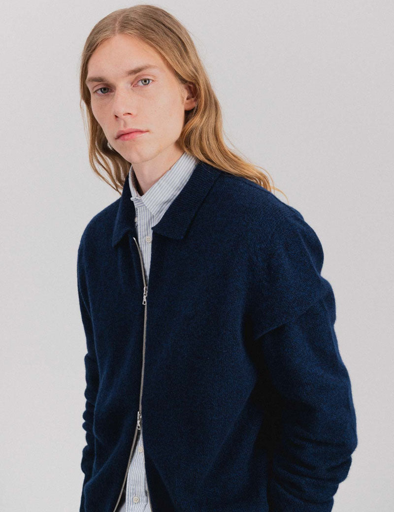 Howlin' High Pressure Polo Cardigan Navy Mix