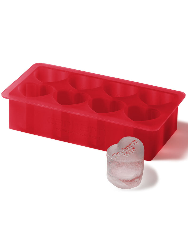 Carhartt Wip Heart Ice Cube Tray Silicone Scarlet