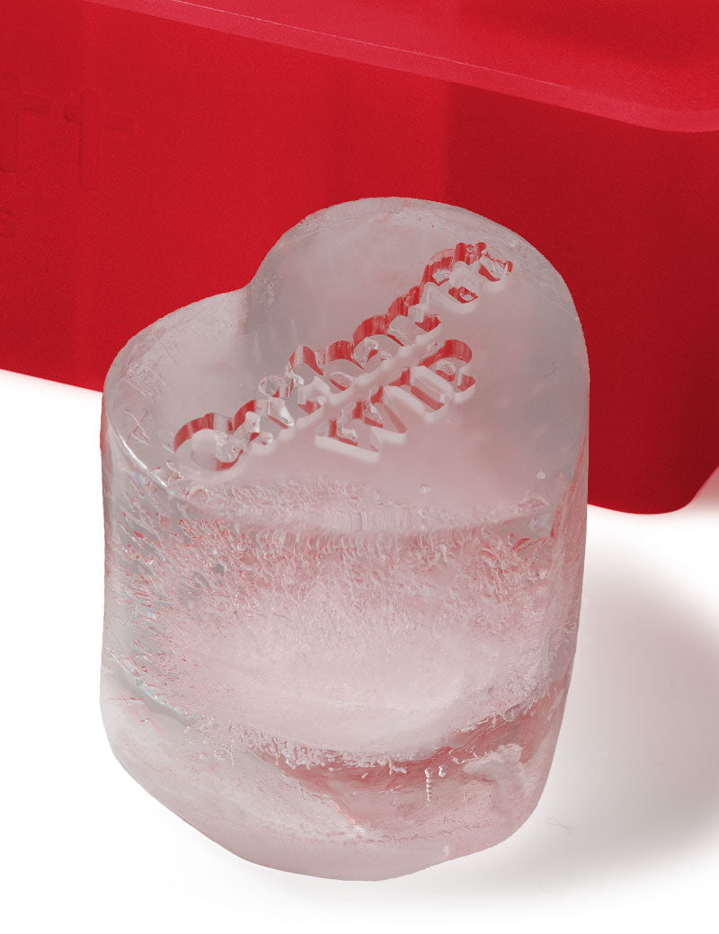 Carhartt Wip Heart Ice Cube Tray Silicone Scarlet