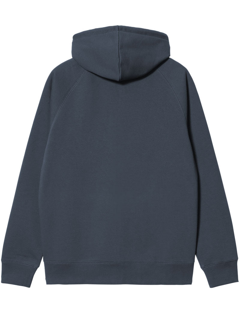 Carhartt Wip Hooded Chase Jacket Dusky Blue Gold