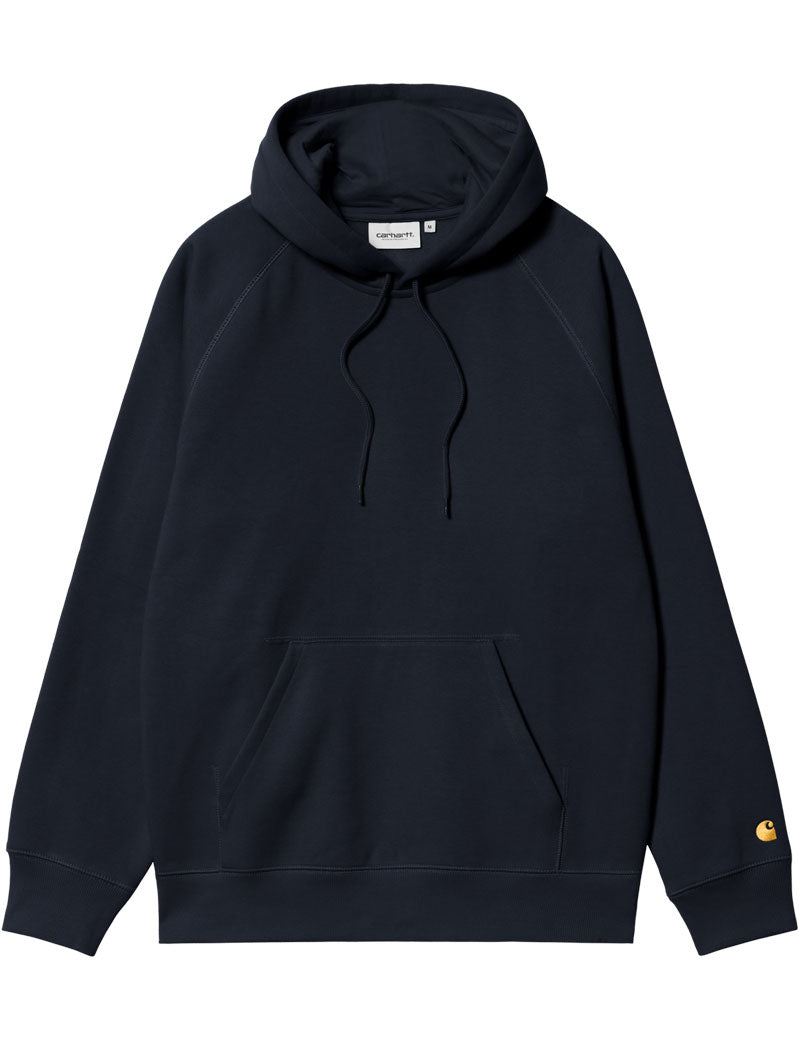 Carhartt Wip Hooded Chase Sweat Dark Navy Gold