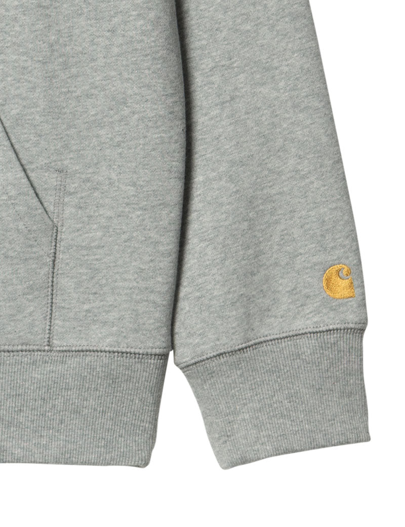 Carhartt Wip Hooded Chase Sweat Grey Heather Gold
