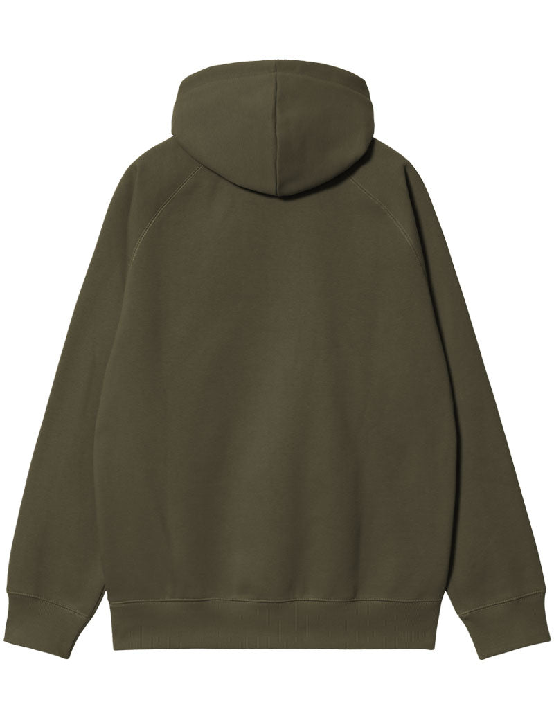 Carhartt Wip Hooded Chase Sweat Olive Gold