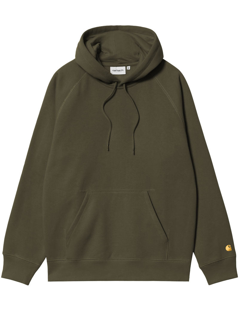 Carhartt Wip Hooded Chase Sweat Olive Gold