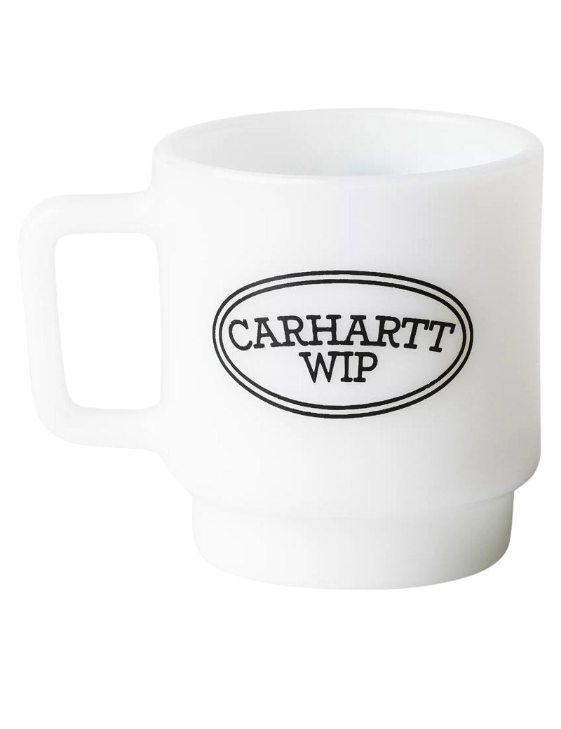 Carhartt WIP Hugging Cats Glass Mug White
