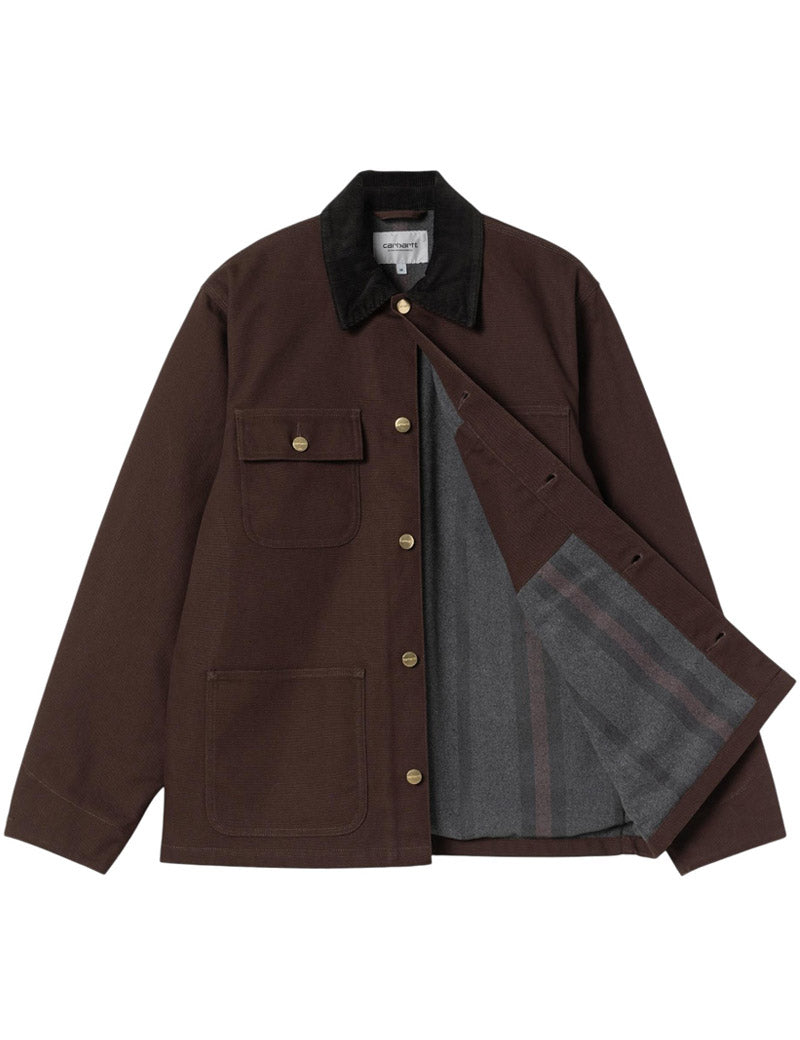 Carhartt WIP Michigan Coat Winter Tobacco & Black Rigid Blanket Lining