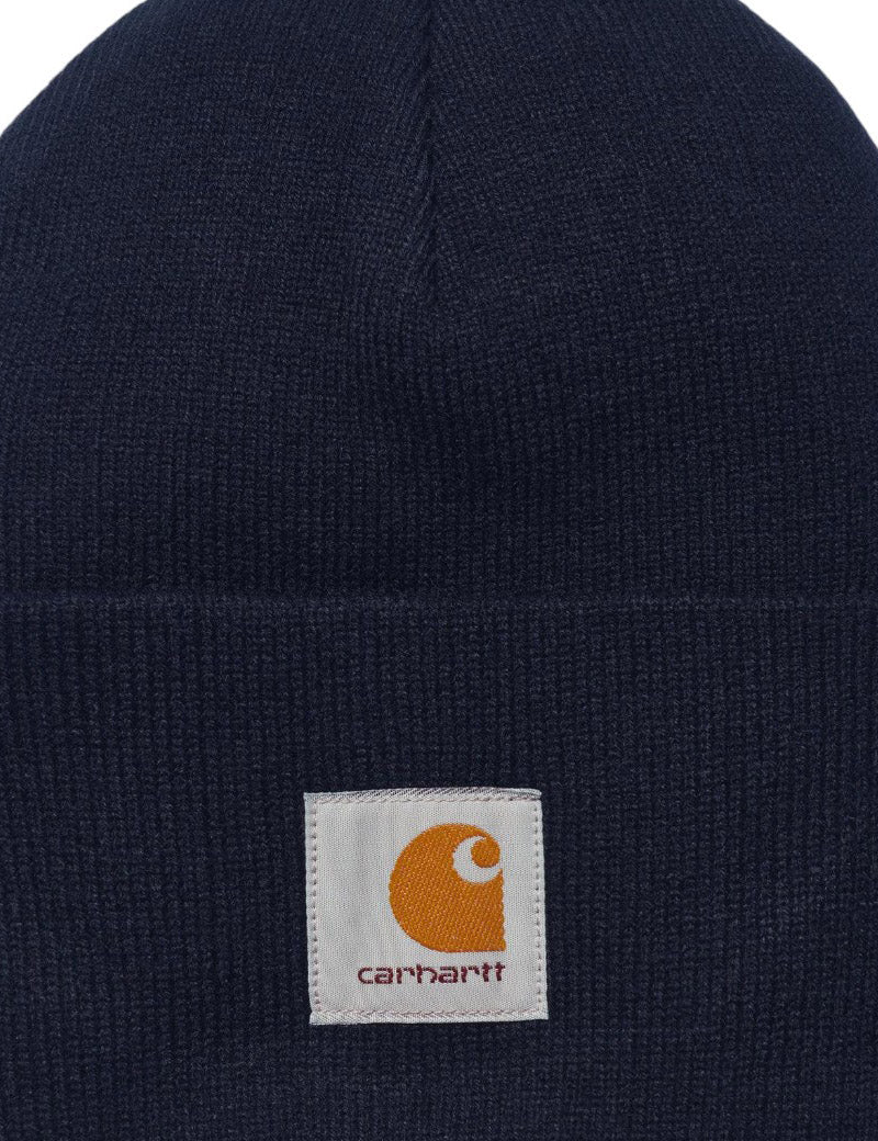 Carhartt Wip Acrylic Watch Hat Dark Navy Square Label
