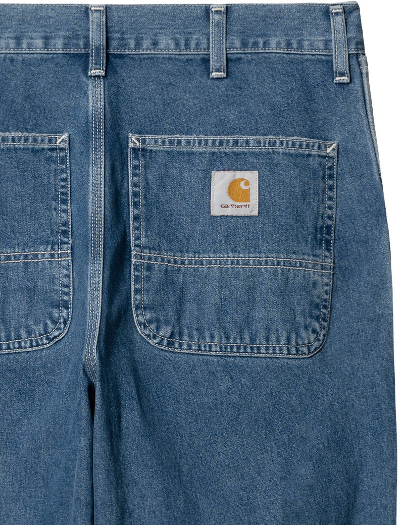 Carhartt WIP Simple Pant Denim Jeans Blue Stone Washed Detail