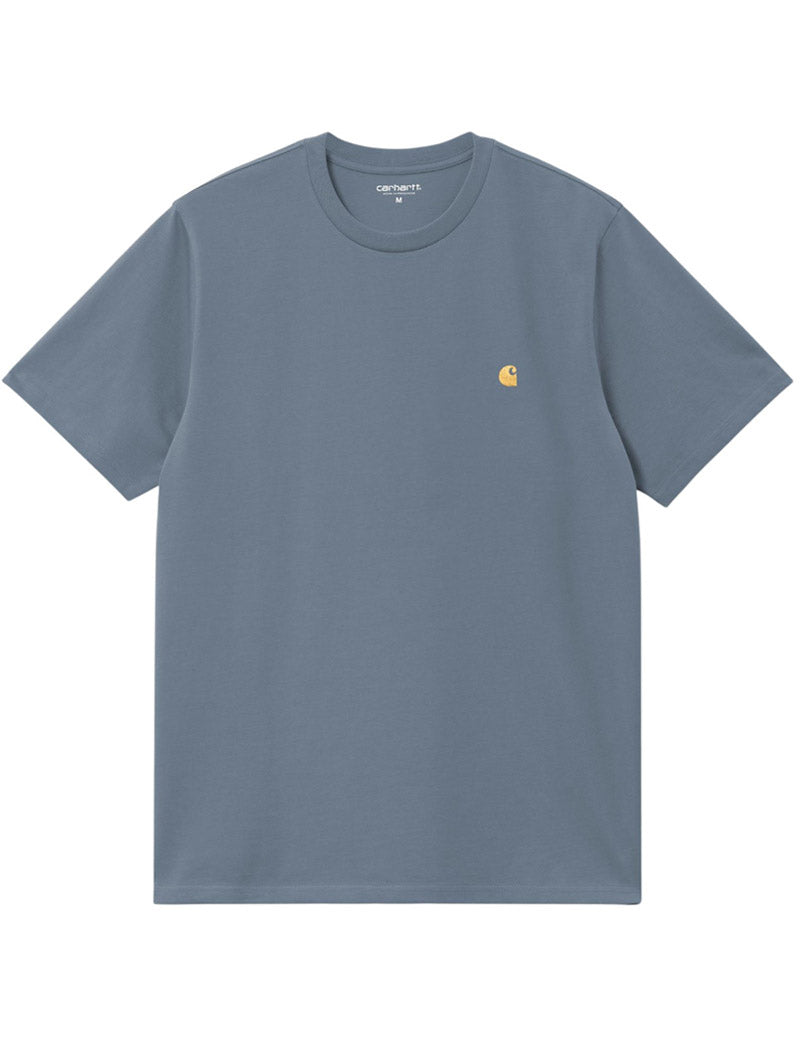Carhartt WIP Chase S/S T-Shirt Icesheet & Gold Main