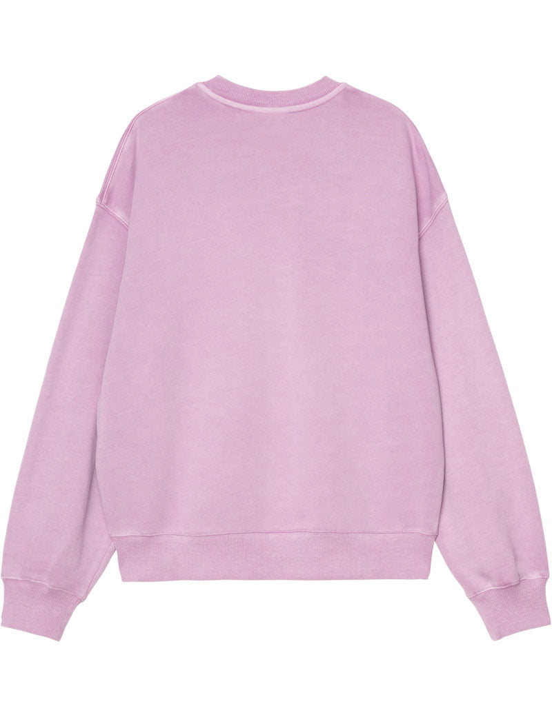 Carhartt WIP W' Nelson Sweatshirt Gentle Purple Garment Dyed Back