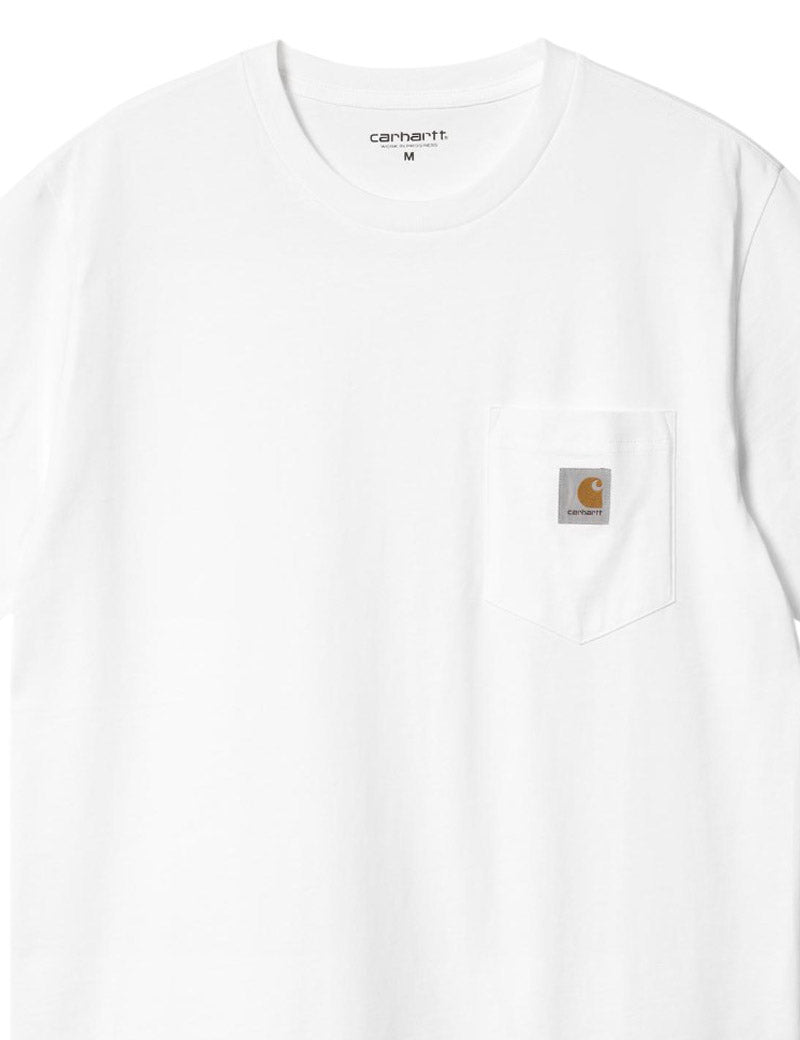 Carhartt Wip Pocket Short Sleeve T-Shirt White Pocket Detail