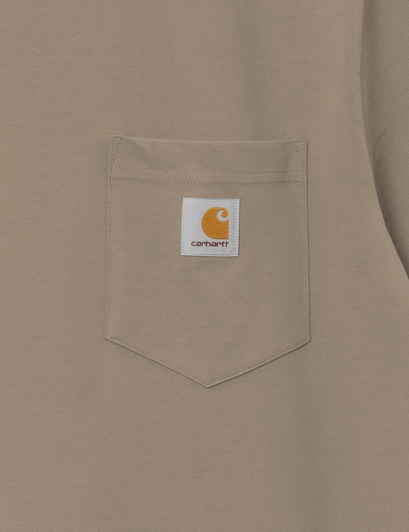 Carhartt WIP Pocket Short Sleeve T-Shirt Iroko Chest Pocket