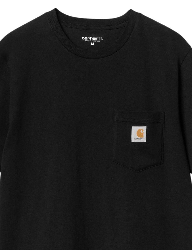 Carhartt WIP Pocket Short Sleeve T-Shirt Black Pocket Detail