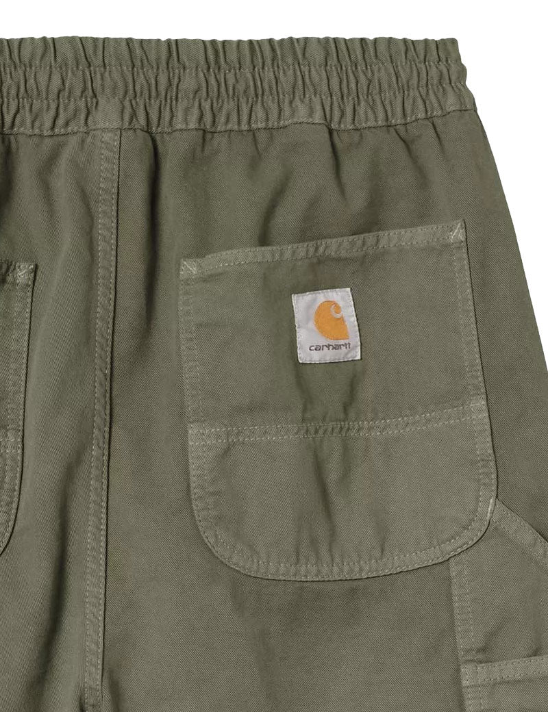 Carhartt WIP Flint Shorts Leaf Garment Dyed Pocket Detail