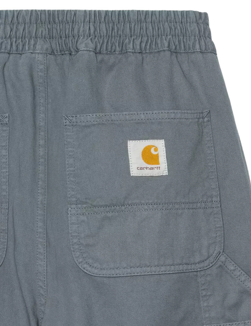 Carhartt WIP Flint Shorts Cozy Blue Garment Dyed Square Badge
