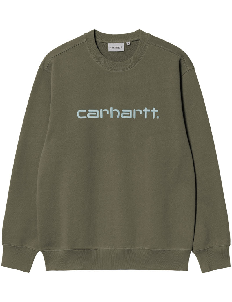 Carhartt WIP Sweatshirt Leaf Tourmaline Front