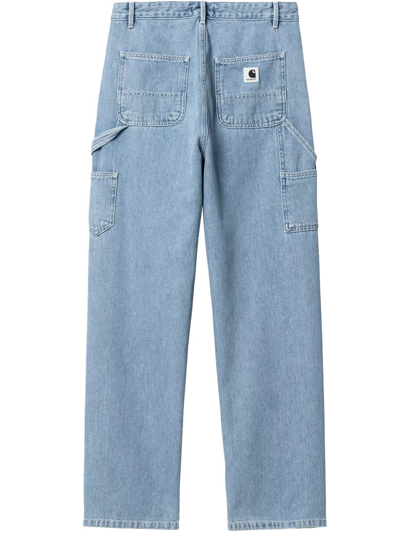 Carhartt WIP W' Pierce Pant Straight Blue Stone Bleached Back