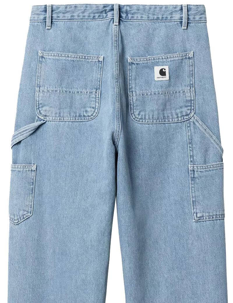 Carhartt WIP W' Pierce Pant Straight Blue Stone Bleached Pockets