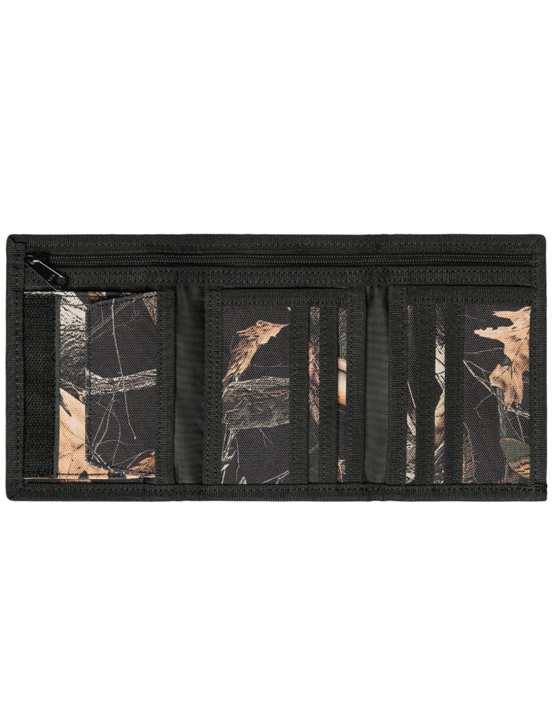 Carhartt WIP Alec Wallet Camo Feather Tree & Black Opened