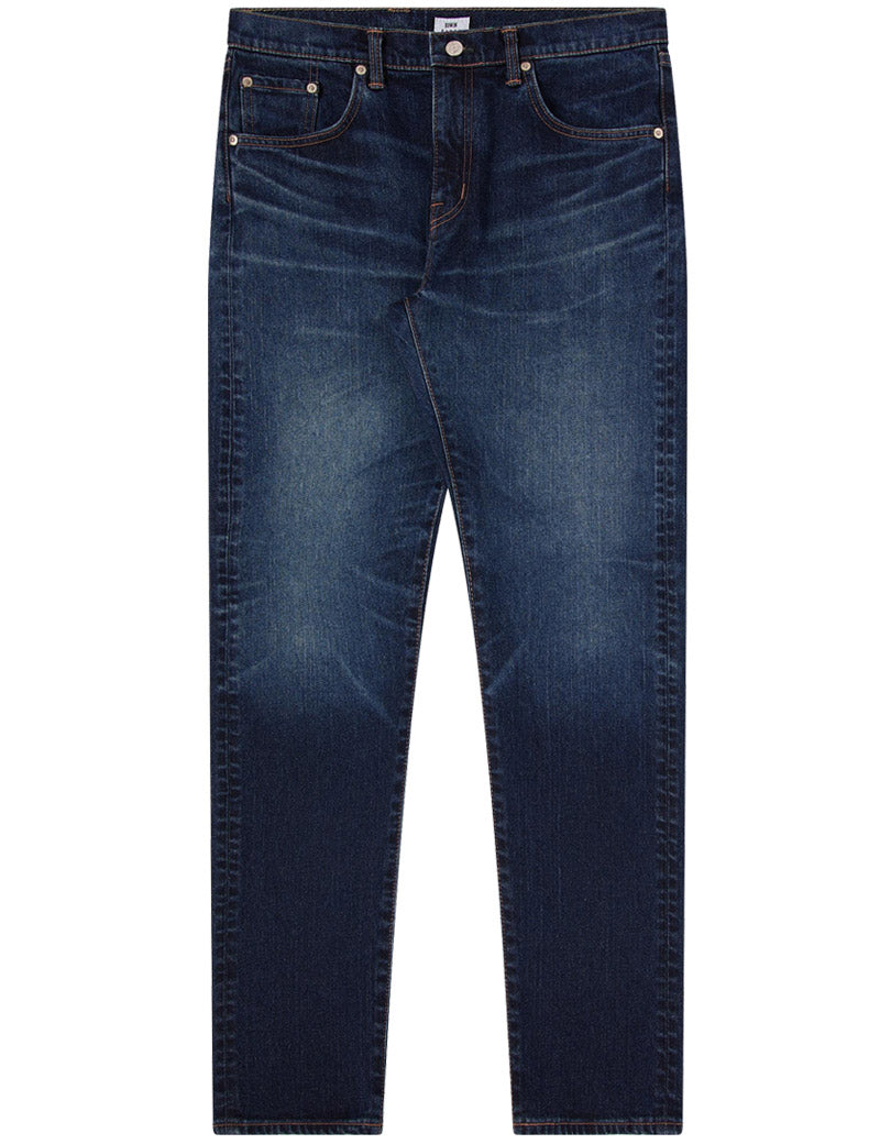 Edwin Slim Tapered Jeans Blue Mid Dark Used