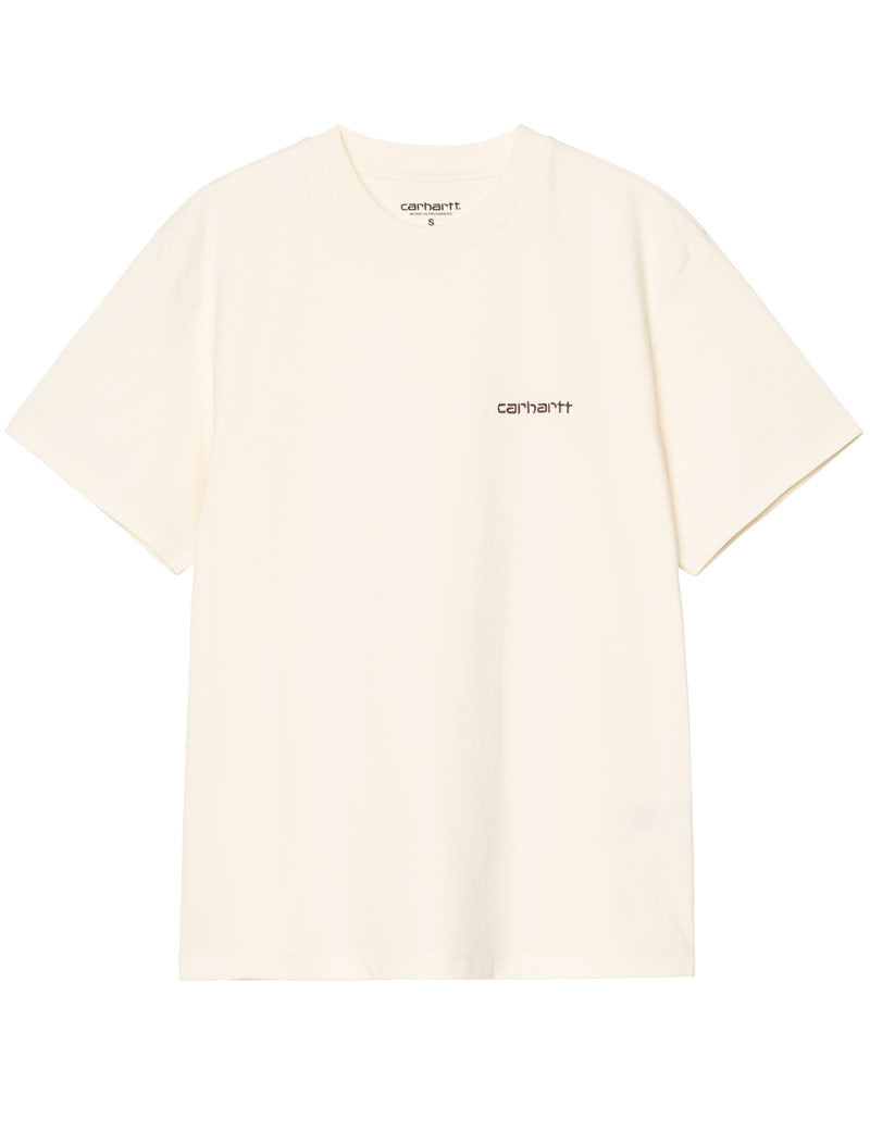 Carhartt WIP W' S/S Script Embroidery T-Shirt Cinnerus Cozy Purple Front