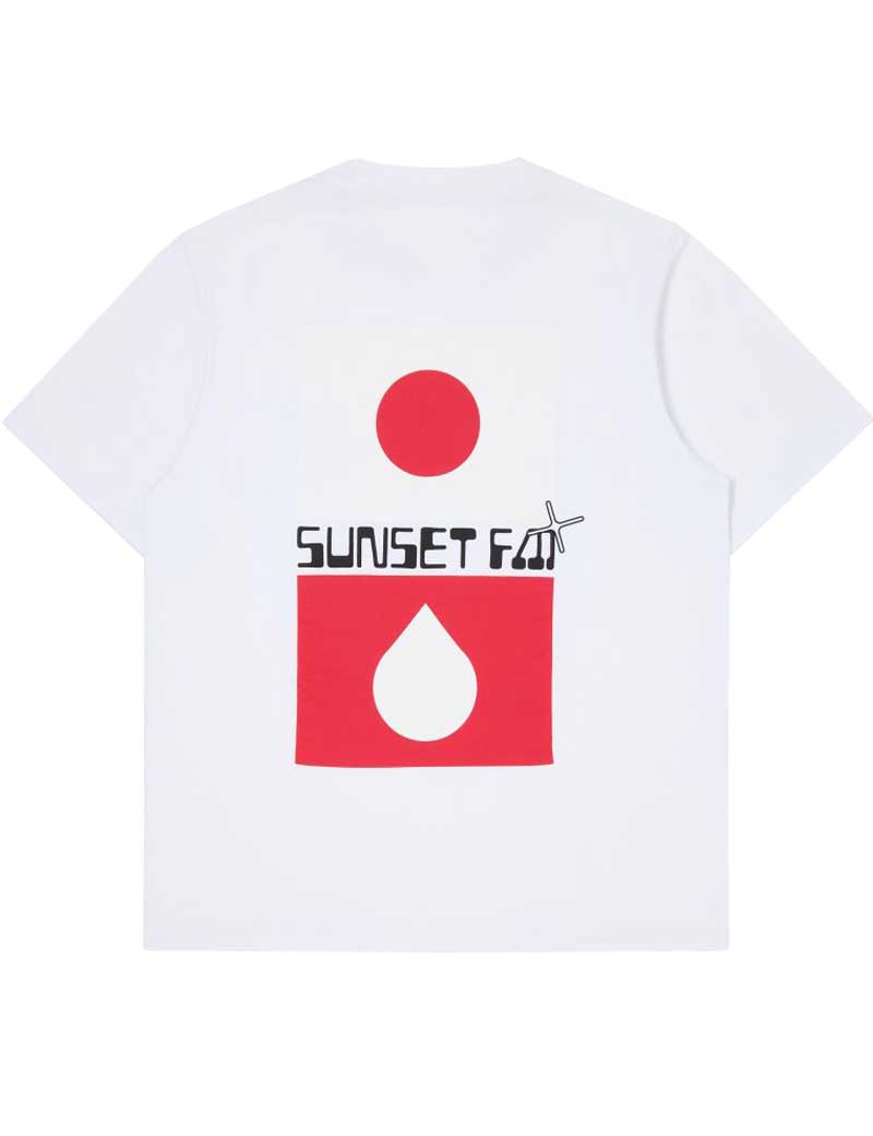 EDWIN Sunset FM T-Shirt White