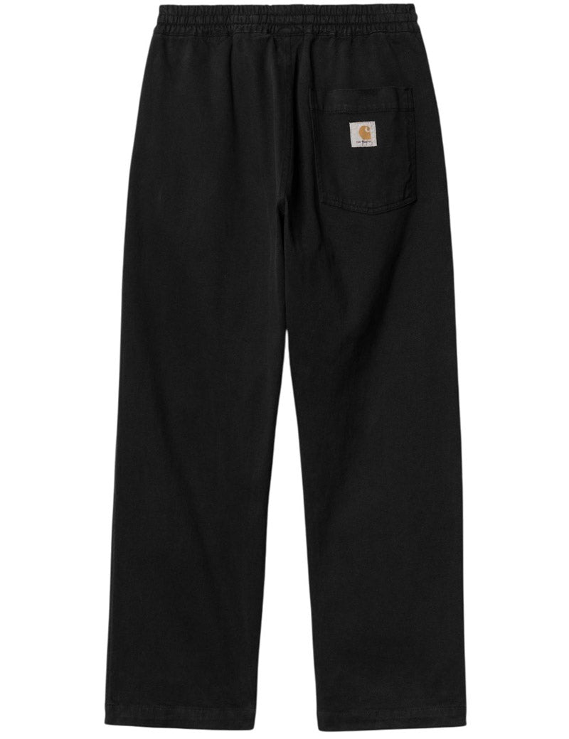 Carhartt WIP Floyde Pant Black, Garment Dyed Back View