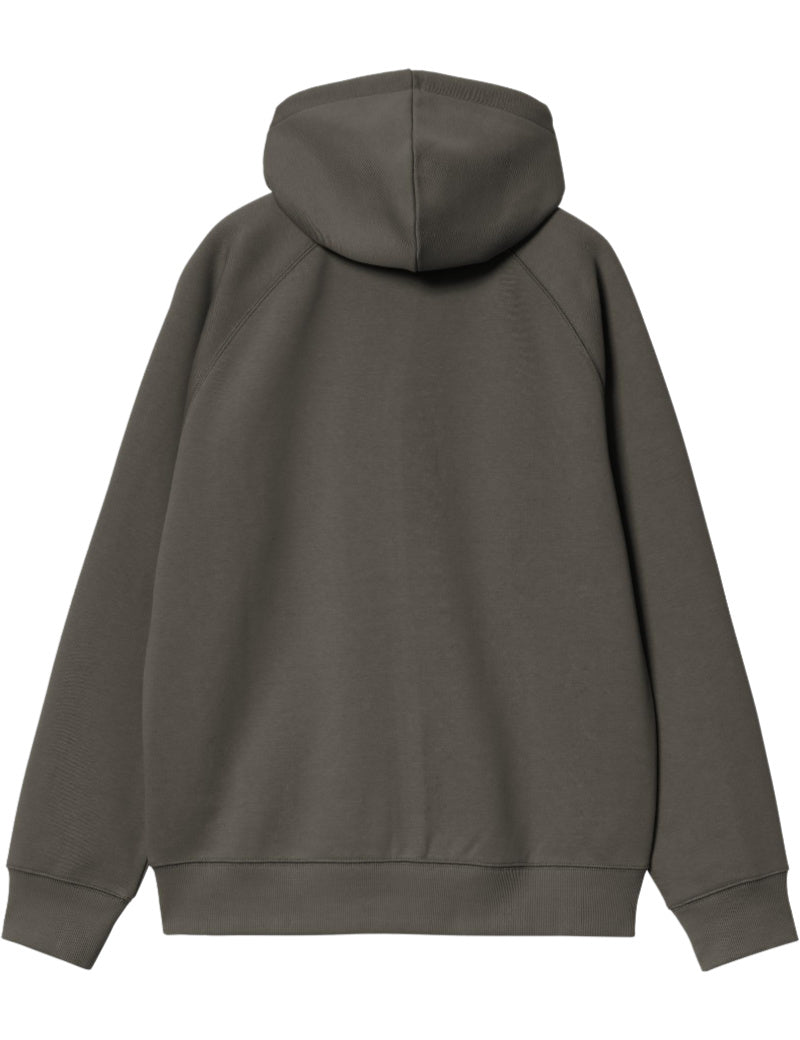 Carhartt Wip Hooded Chase Jacket Shungite & Gold Back View