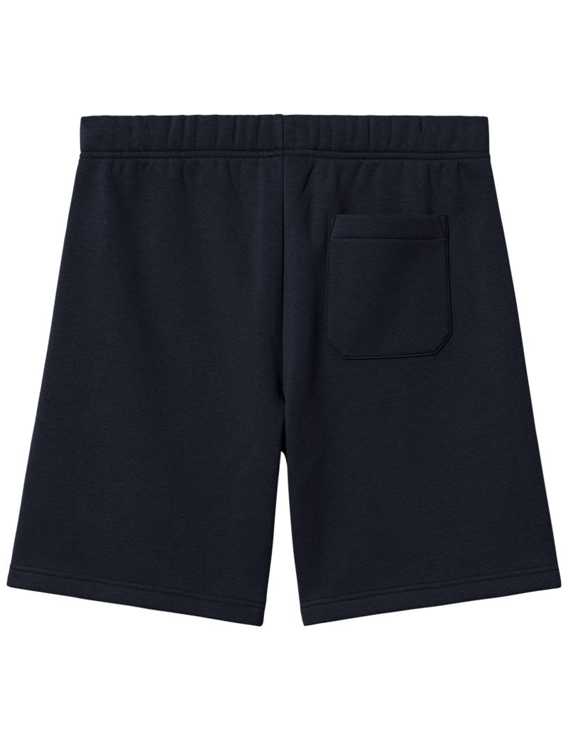 Carhartt WIP Chase Sweat Short Dark Navy Gold Back